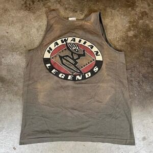 Hawaiian Legends Custom Boards Tank Top Men's Large Graphic Surf Vibe